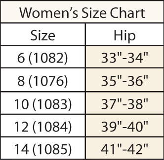 Depend Size Chart