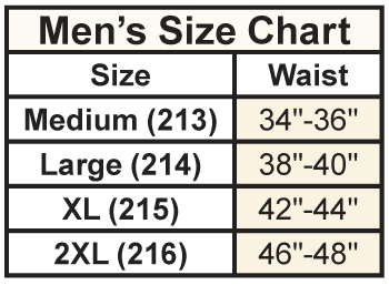 Depends Mens Size Chart