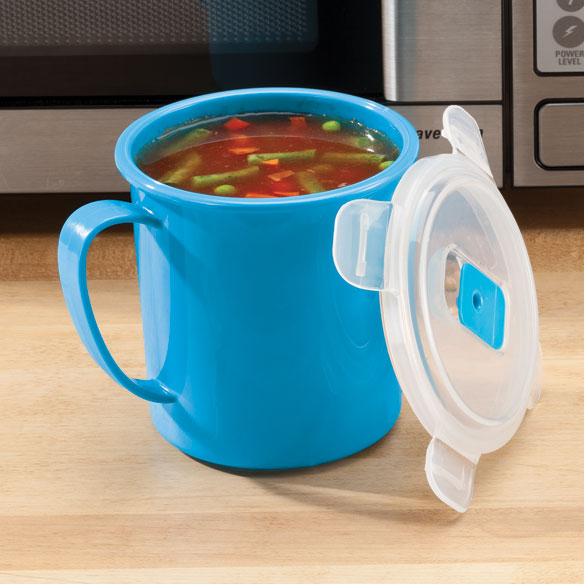 Microwave Soup Mug - Microwave Safe Mug - Soup Bowl Mug - Easy Comforts